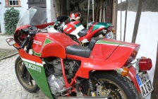 Ducati Mike Hailwood Replica MHR rental hire motorcycle touring holiday - tea party 2011